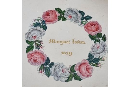 SCRAP ALBUM: Margaret Jordan: album amicorum of watercolours, prints and poetry, 1829 and later: - Image 5 of 20