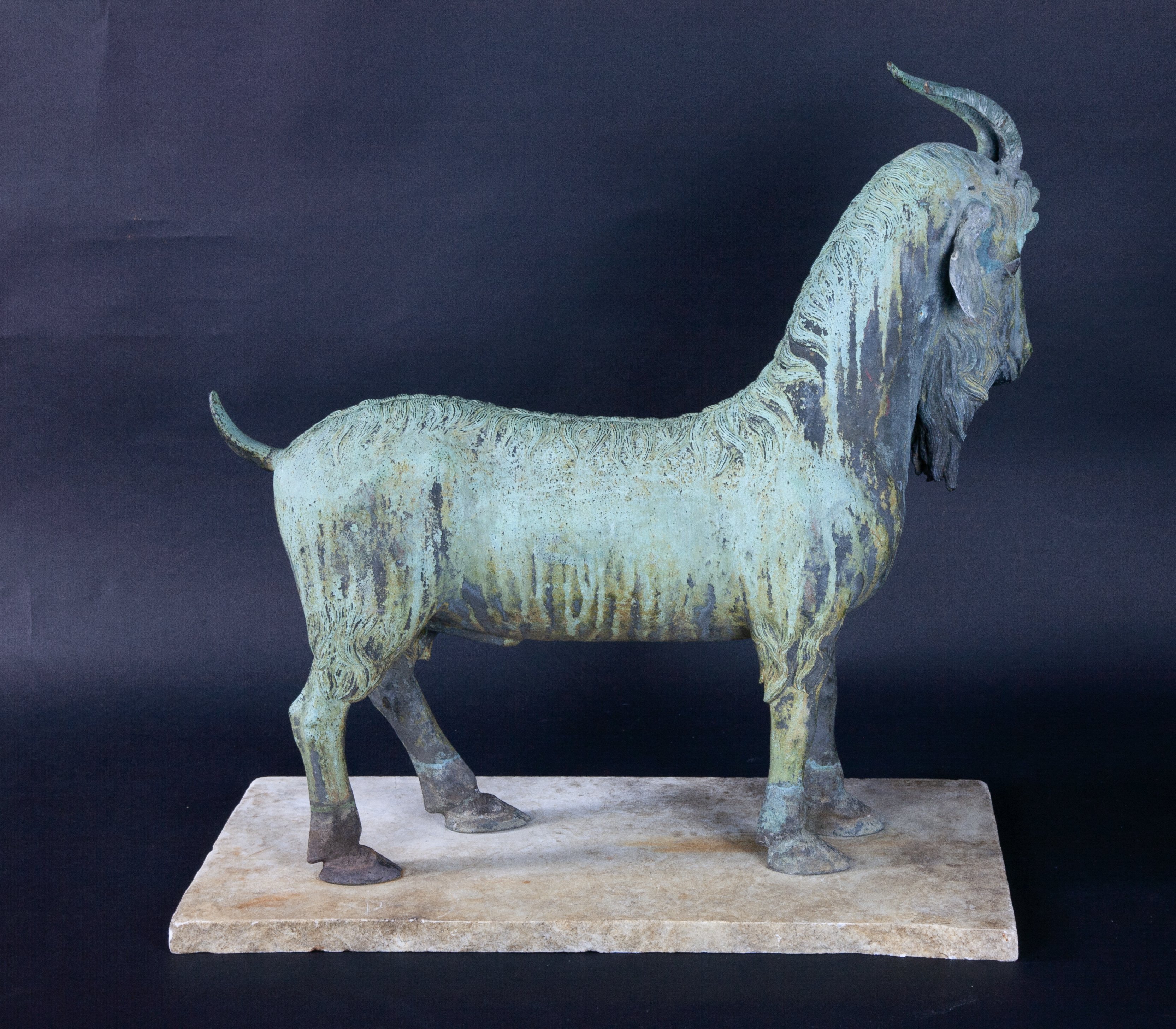 A bronze mountain goat - Image 3 of 6