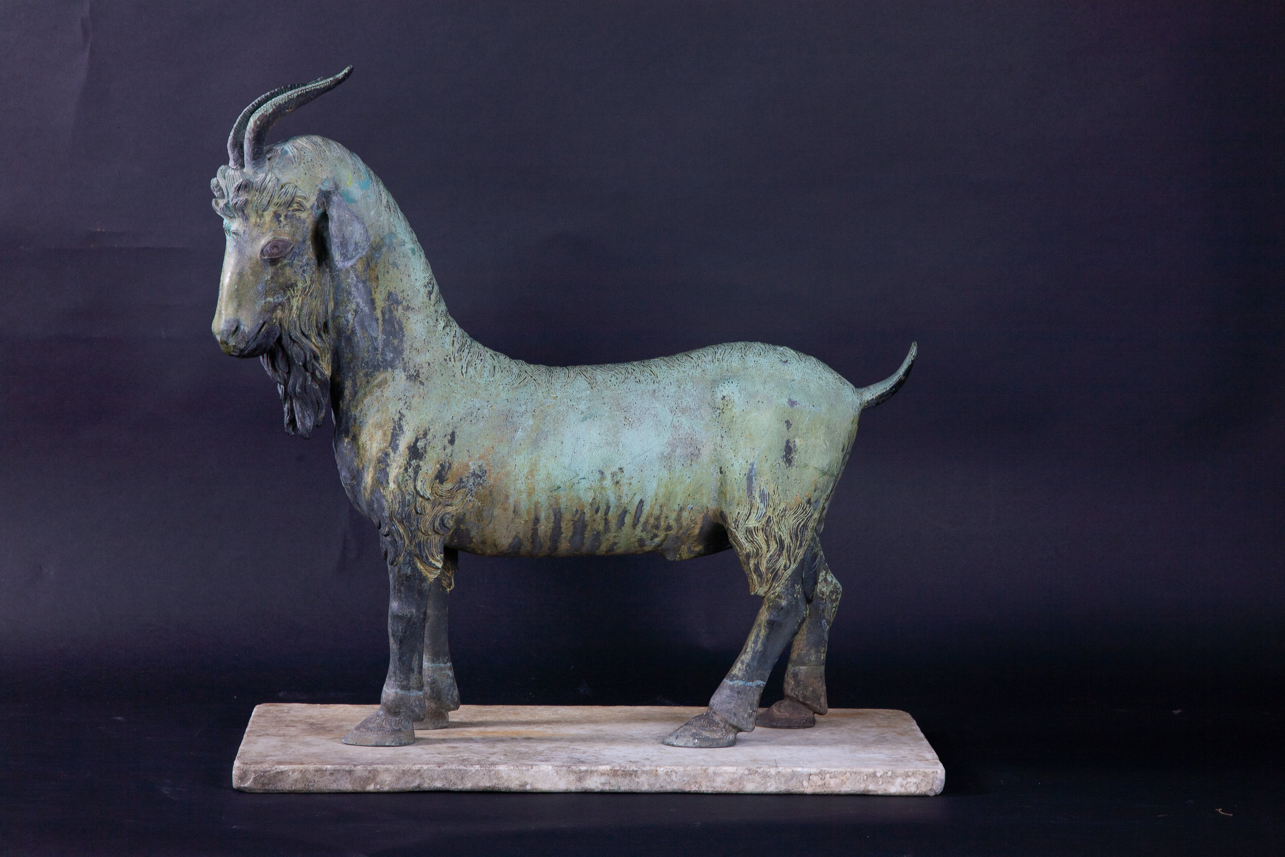A bronze mountain goat - Image 2 of 6