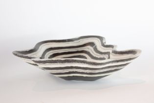 A zebra onyx bowl