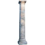 A set of three massive granite columns