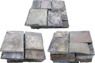 A collection of Yorkstone flagstones