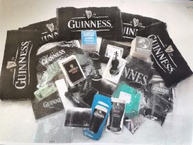 A quantity of Guinness merchandise and memorabilia