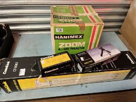 A Hanimex Zoom 8mm cine projector, etc.