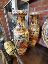 A Pair of Large Chinese Vases