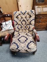 Antique Upholstered Elbow chair