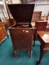 HMV gramophone in fitted music cabinet model 156