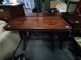 Antique Mahogany side table on Castors