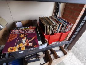 2 x boxes of records inc Jonny Cash, Don Williams etc etc