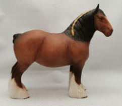 A Beswick shire mare horse