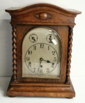 19th Century Kienzle Oak Bracket clock