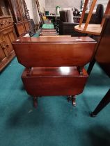 Antique Mahogany 2 Tier folding Sutherland Afternoon Tea Table