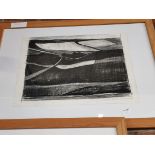 'Surface Marks Yorkshire Wolds', charcoal landscape