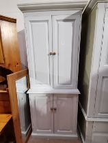 Painted Pine Kitchen Cupboard ( Duck Egg Blue)