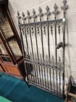 Antique metal garden gate