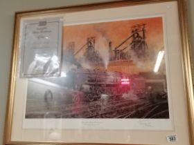 After Terence Cuneo, 'Last of the Steam Workhorses', limited edition print