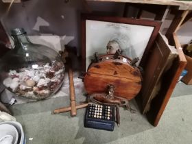 Antique knife polisher, various pictures, car buoy, etc