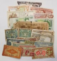 A collection of assorted bank notes, British and Foreign, 20th Century