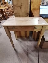 Pine Kitchen side table with drawer