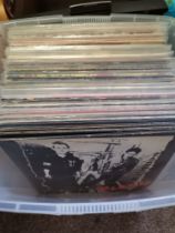 A collection of mixed record albums