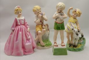 x4 Royal Worcester Figures