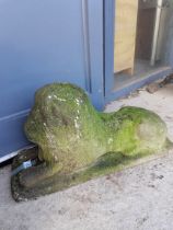 A Pair of Stone Lion Garden ornaments