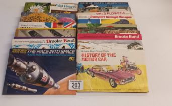 Box of Vintage albums of Brooke Bond Tea Cards