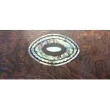 Walnut Jewellery box with Mother of Pearl inlay decoration