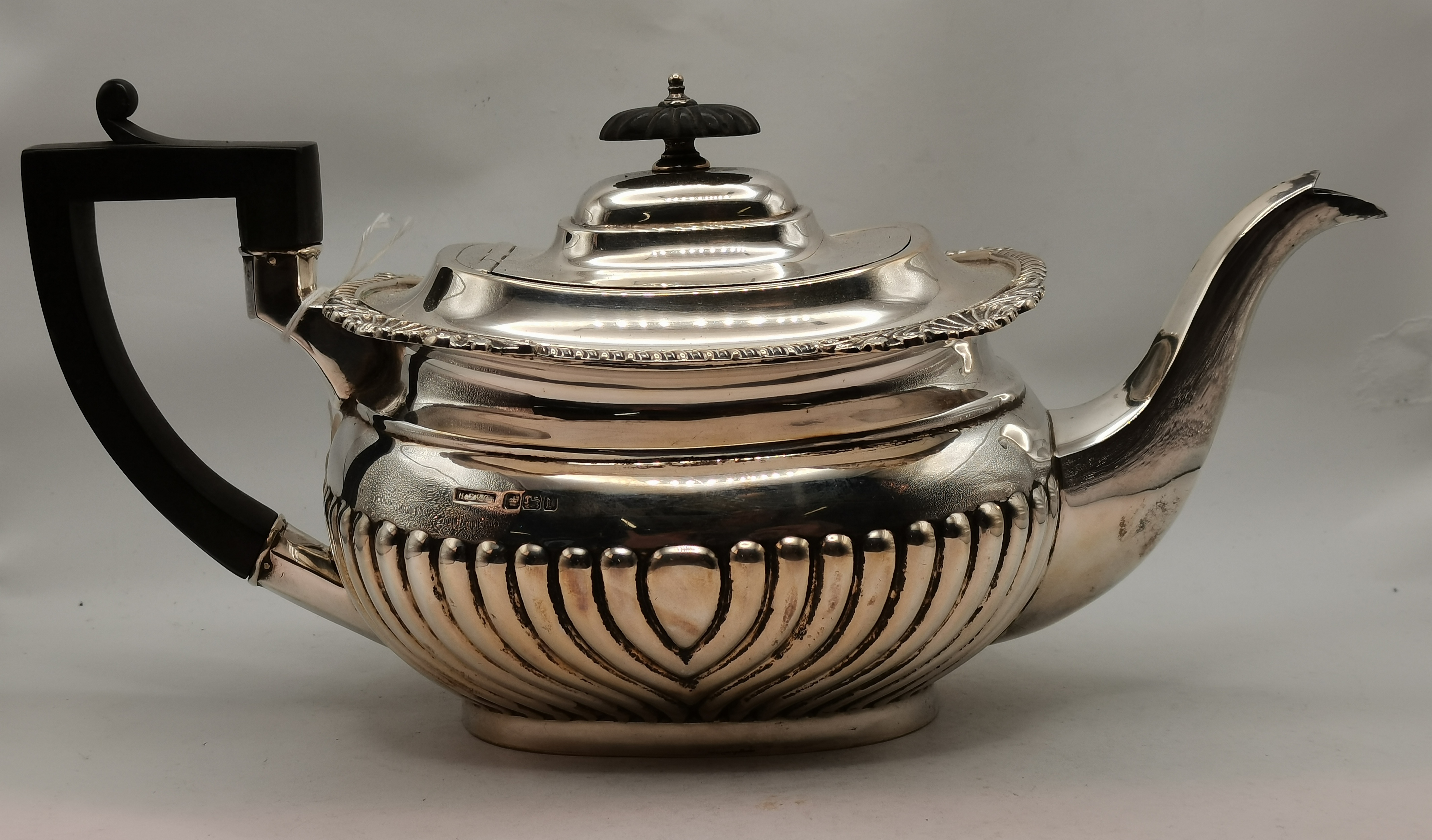 A George V silver teapot