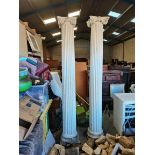 A pair of 8ft corinthian columns