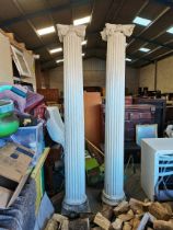 A pair of 8ft corinthian columns