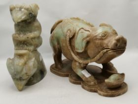 x2 Chinese Jade figures