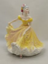 2 x Royal Doulton lady figures plus 4 other lady figures