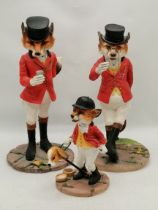 Border Fine Arts Figures "A8388 The Duke of Reynard", "A7653 Lord Reynard" and "A8770 Master Giles"