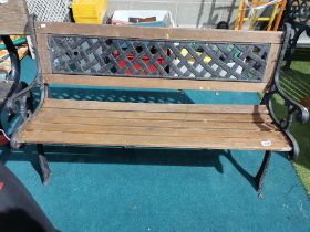 Cast Iron and garden bench