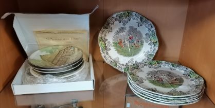 A collection of Spode and Copeland Plates