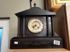 Antique Victorian Eight Day Marble Mantle Clock