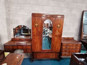 Edwardian Inlaid Mahogany bedroom suite