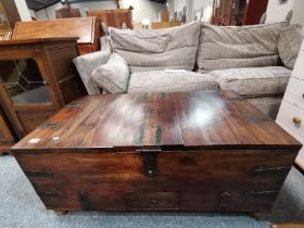 Oak chest coffee table