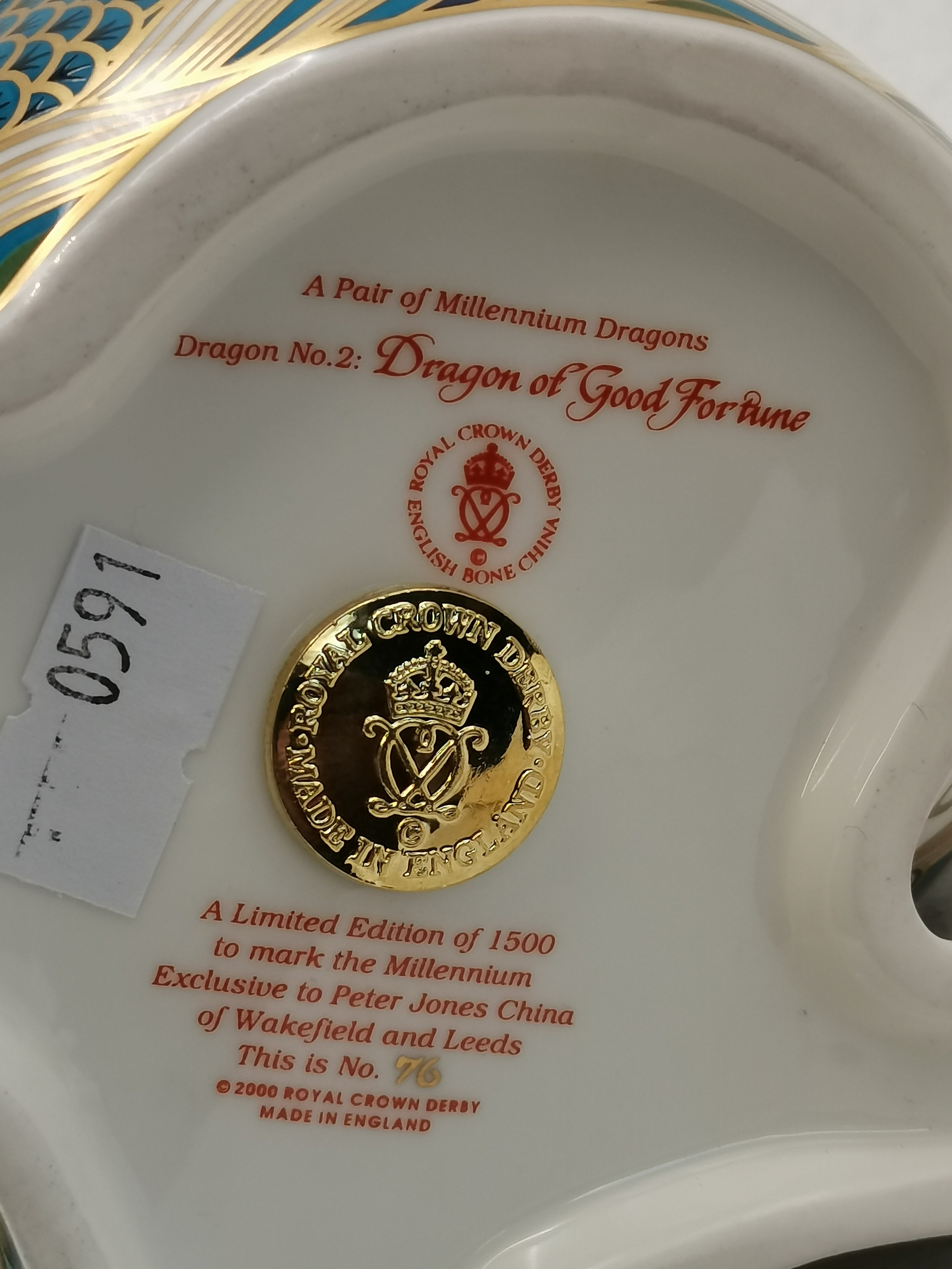 Royal Crown Derby Paperweights - A Pair of Dragons - Image 3 of 5