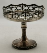 A George V silver compote