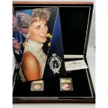 A commemorative proof coin set, 'Diana 60 The English Rose'