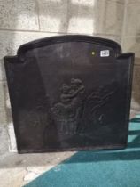 Cast iron fireback