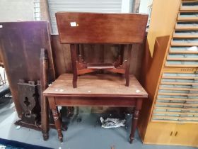 Drop leaf table plus a Tea table