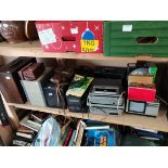 Collection of hi fi cassette players, cameras tuners , electrical testing equipment etc
