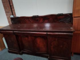 A William IV mahogany pedestal sideboard