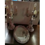 Meissen Lights and Mirror