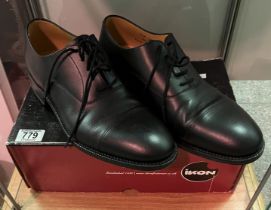 Ex Military Officers Black All Leather uppers and Full Sole Dress shoes