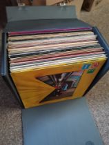 A case of LP records