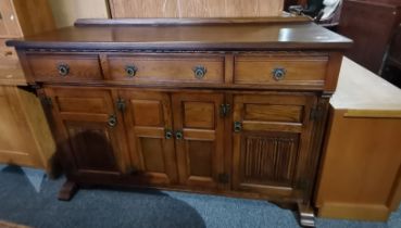 Vintage Wood Brothers Old Charm Oak Large Sideboard